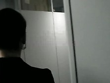 Hot and sexy secretary dominating submissive boss