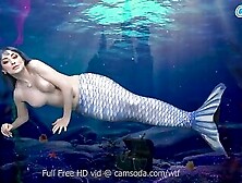 Masturbating Mermaid Get Legs And Pussy