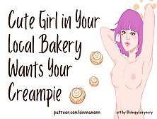 Hot Lady In Your In Your Local Bakery Wants Your Cream-Pie | Asmr Audio Roleplay | Bj