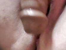 Playing With Huge Black Dildo Squirting