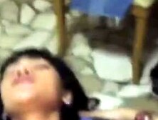 Asian Teen Barely Legal Freak Gets Her First Anal Gangbanged