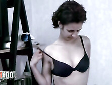 Sandra: Nice MILF Arab Brunette Sandra Dancing and Stripping