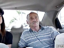 Akira Shell is plowed by older dude inside front of her grandpa