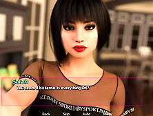 Shut Up and Dance Adult game scene of all night fuck to stepsister in kitchen