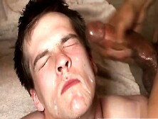 Boy Swallows Multiple Cumshots Gay Avery,  An Avid Condom-Wea