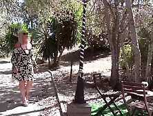 Outdoor Masturbation Session From A Big Booty Blondie