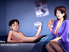 Summertime Saga - Stepmom Seduced Stepson to Fuck her - Animated Porn