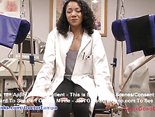 Shy Mixed Beauty Yasmine Woods Gyno Exam Captured On Concealed Cameras by