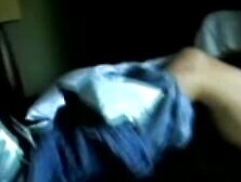 Latino jock mastubrates before fucking blowup doll solo