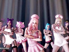 MMD Brown Eyed Girls-Abracadabra KDA hot Dance 4K UHD 60FPS