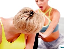 Ginger barely legal makes big tit stepmom sweat