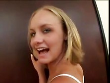 Blonde Whore Bukkake By Many Whites Cocks