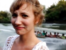 Russian Teen Slut Taking Fat Facial In Thailand