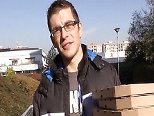 Bigstr - Czech Hunter - Muscular Pizza Delivery Man Takes A Load After Anal