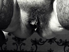 Bush on the vagina of a aged big beautiful woman.  Hirsute cunt.