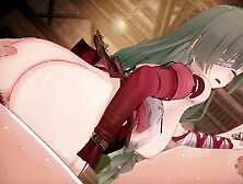 Phrolova, a big-titted cartoon babe, gets double-teamed in a wild 3D hentai gangbang!