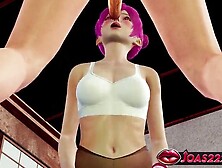 Hawt Comics Gal Ami in Nylon - CG Animation Featuring Frenulum Lick, Intensive Tugjob Service For Massive Wang & Deepthroat Endi