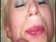 Polish Blonde Lady Close Up Cum-Shot Cumpilation