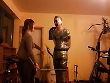 German Teen Slave Saran Wrap Duct Tape Mummification Bondage