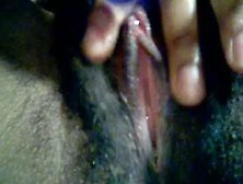 Black Cunt Close-Up Clitoris Play And Cunt Juice