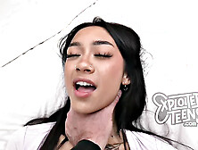 Watch this tall and exotic 18-year old suck a cock