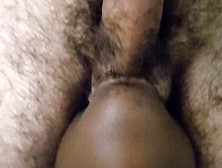 Ebony Wench Sucking White Guy's Balls