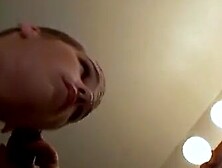 Shaved head Puppy jerks off with fresh new look