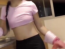 Cleaning Lady Mature Milf Rides A Big Dick And Deep Throws POV Blowjob