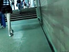 Sassy schoolgirl upskirt