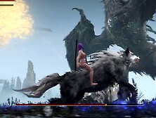 Elf vs.  dragon: A steamy uncensored stream of a big-titted Asian babe in a league of legends outfit