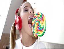 Teen Licks An Old Cock Like A Tasty Lollipop