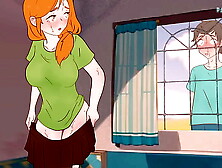 Steve spies on Alex taking off her skirt (he saw her raw snatch) Minecraft Anime Anime Parody !