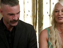 Anal blonde MILF gets fucked by big cock and caned