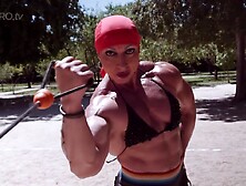 Mrs Sanchez Outrageous Muscular Exhibitionist