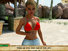 Lustful Island gameplay featuring a teenage stepdaughter in a steamy visual novel