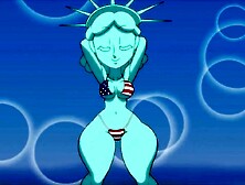 fourth of July Comics Toon - Hot Statue of Liberty