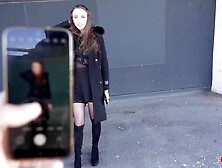 GERMAN SCOUT - Anal Fisting and Bang at Real Casting with slender saggy Breasts Beauty Emma Scarlett