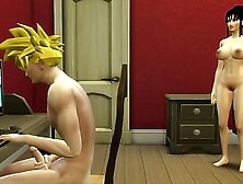 Milk Catches Her Son Gohan Masturbating Mother Nailed In Front Of Her S.  Fiance