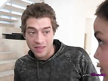 Dillon Is Happy And Horny To Have Her Sweet Young Pussy Fingered And Hard Big Dick To Kiss And Suck