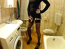 After Dinner Sasha Suca Dresses Up To Go And Get Cocks!