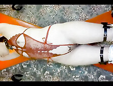 Mayu No91 Shaved, Cosplay, Deepthroat, Collar, Blindfold, Anal Beads in 2 Holes, Squirting, Creampie, Cleaning Blowjob