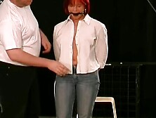 Busty female hot bondage