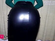 WOW My Secretary does Hottest Assjob Lap Dance in Leather Pencil Petticoat