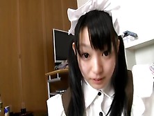 Japanese Girl Konoha In Pretty Maid Costume