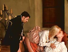 The King Orders His Two Young Maids To Get On Their Knees