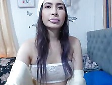 Beautiful Shemale Sexysafiravenus In White