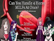 Four Horny Milfs Use You For Their Pleasure [Audio Roleplay W/ Snakeysmut,  Higirly,  And Audioharlot]