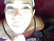 Cum shot over the road