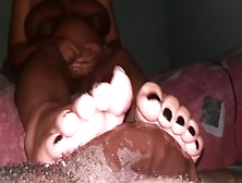 Ebony Bbw Footjob