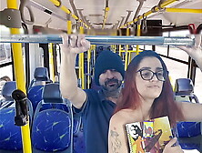 Student gets drilled by stranger on the bus!